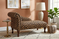 Leopard Print Chaise Longue