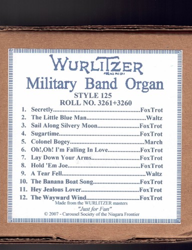 Wurlitzer style 125 - 125, band