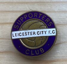 OLD ORIGINAL 1960-70s LEICESTER CITY F.C SUPPORTERS CLUB BRASS BADGE