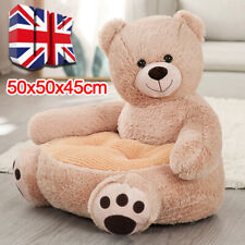 Kids Child Plush Sofa Seat Brown Bear Soft Chair Toddlers Armchair Cushion~