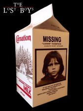 Lost Boys Replica "Laddie Thompson" Milk Carton Halloween Horror Prop