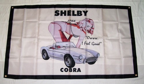 Shelby cobra flag - 3'x5',