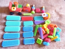 Stickle Bricks Bundle  - Board, Wheels, Heads, Assorted Shapes, Sizes & Colours