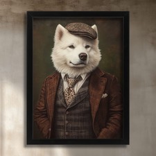 Gentleman Dog White Akita Dog