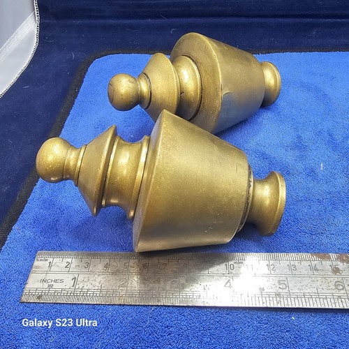Lovely heavy pair brass - lovely,