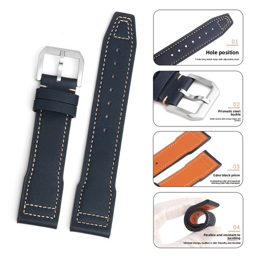 Fits iwc genuine leather - genuine, watch