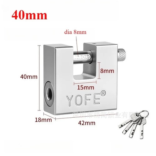 Padlock 50mm anti theft - anti,