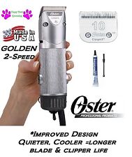 Grooming Oster GOLDEN A5 2 Speed Clipper &CryogenX 10 Blade DOG HORSE GROOMING