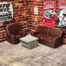 Couch, Chair, V8 engine table