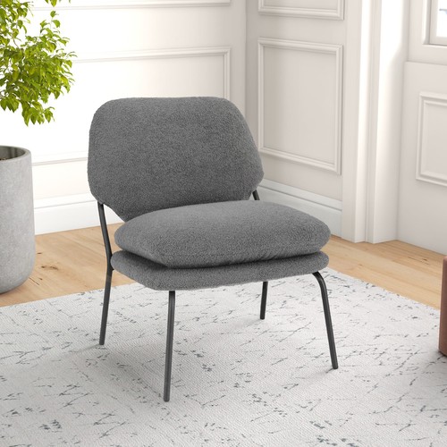 Armless accent chair - accent, bedroom