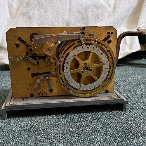 Antique bürk mechanical time - bürk,