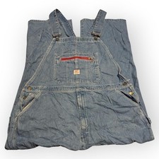 Vintage Pointer USA Mid Wash Denim Workwear Overalls Detachable Suspenders 44x32