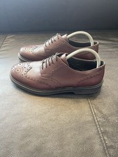 NEW Rohde Mens Brown Leather Wingtip Brogues UK 8 Lace Up Derby Shoes