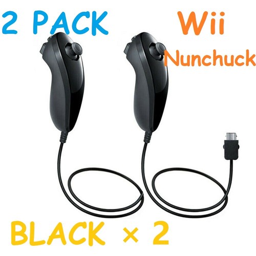Nintendo wii nunchuck black - nintendo,