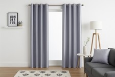 Faux Silk Curtains - Eyelet -