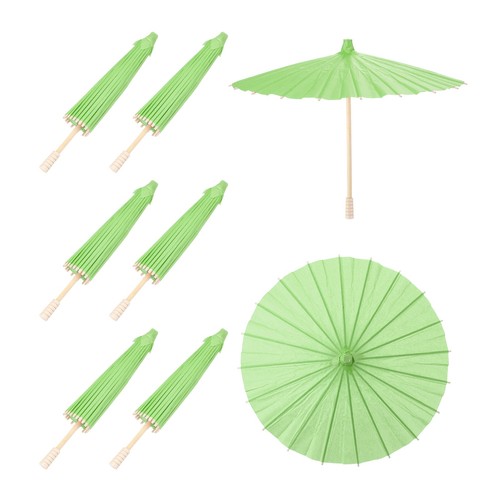 6pcs paper umbrellas - umbrellas, 12"
