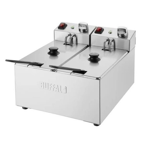 Buffalo countertop fryer twin - countertop,