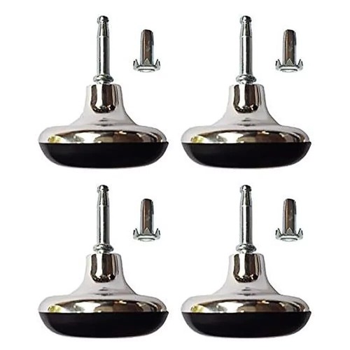 Chrome feet leg gliders castor - leg,