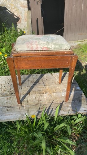 Vintage wooden sewing piano - sewing, /