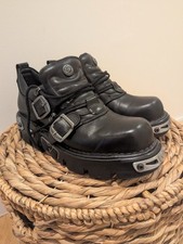 New Rock Reactor Black Leather