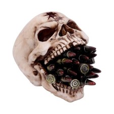 Nemesis Now Bite The Bullet 15cm Skull Statue Ornament Gothic Gift Christmas