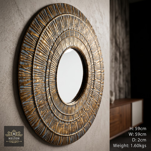Moroccan round mirror - round,