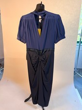 Marni blue silk two-tone