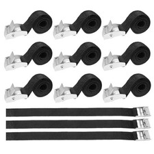 Ratchet Tie Down Straps Adjustable Heavy Duty Tensioning Belts 44 x 2cm 12Pcs
