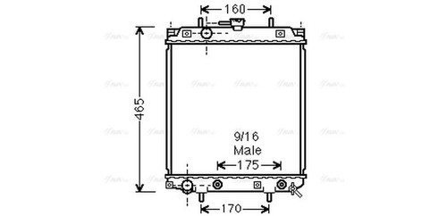 Ava coolant radiator du2047 - ava,