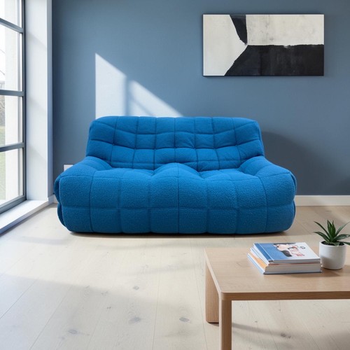 Sofa settee blue ligne roset - blue,