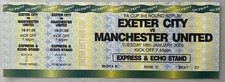 Unused Mint 2005 Exeter City V