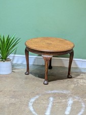 Vintage Oak Round Hall Table