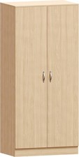 2 Door Wooden Wardrobe Hanging