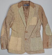 Ralph Lauren Tweed Patchwork Blazer Jacket Size (2) 8UK Herringbone Houndstooth