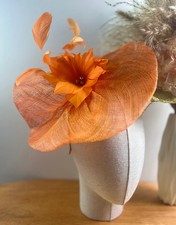 Large Flower Feather Hair Hat