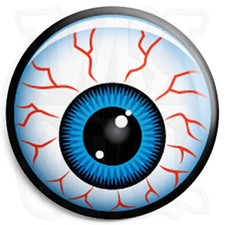 Red Eye Retro Eyeball Button