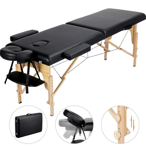 Premium black massage table - massage,