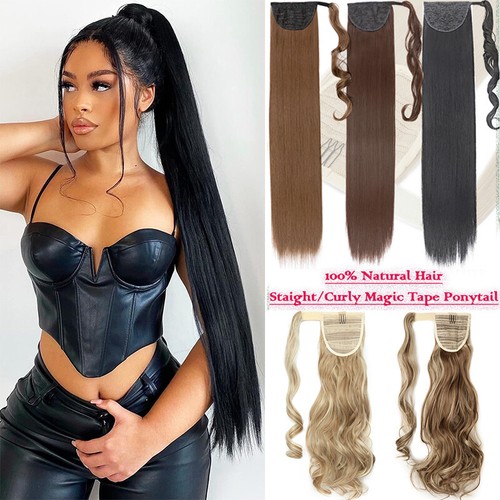 Real human clip long - long, wavy