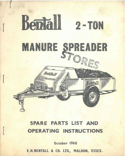Bentall manure spreader ton - 2,
