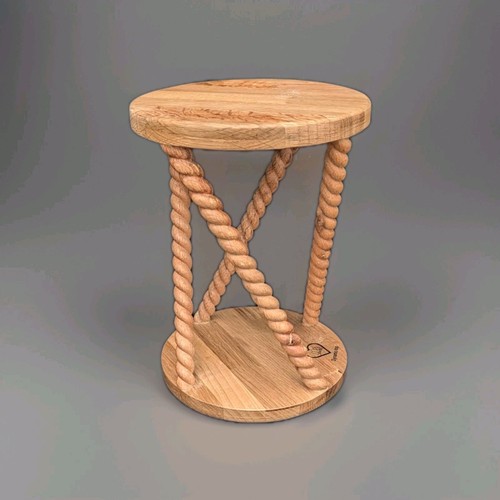 Barley twist wood - barley, planter