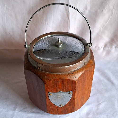 Old wood octagonal biscuit - wood,