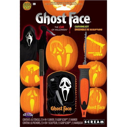 Ghost face halloween pumpkin - halloween,