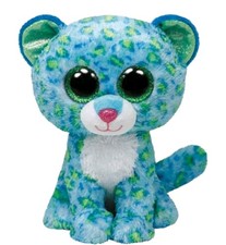TY Beanie Boo Boos Buddy Animal Plush Soft Toy LEONA THE LEOPARD MEDIUM 8.4" VGC