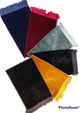 Quality Islamic plain prayer mat, rug, janamaz, Salat mat different colours RRP9