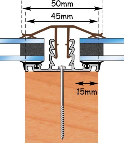 Glazing bar for - 16mm, &