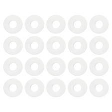 M5 Silicone Flat Washer, 20 Pcs 5x10x1.5mm Metric Sealing Gasket Spacer, White