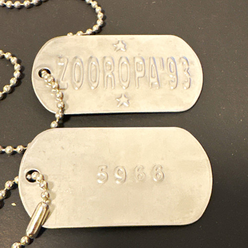Zooropa dog tags - dog, 1993