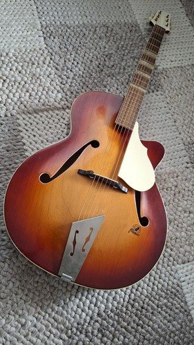 Old guitar framus archtop made - old,