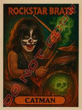 Peter Criss as "CATMAN" Parody Art Card "ROCKSTAR BRATS"
