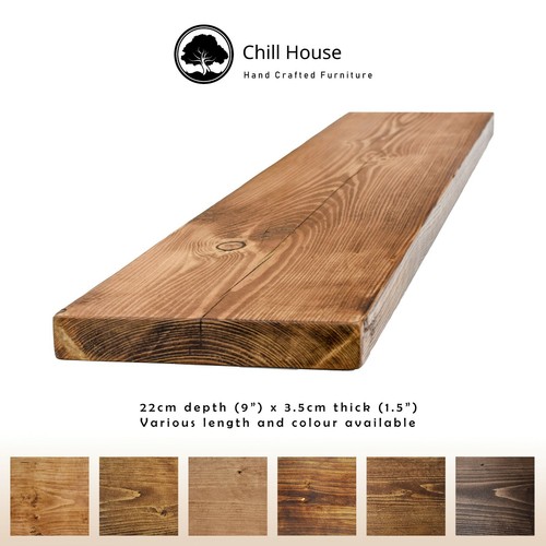 Rustic floating shelf wood - rustic,